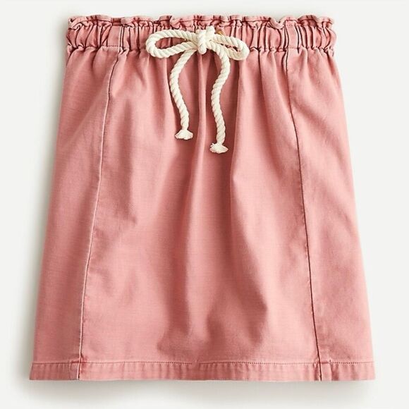 J. Crew Tie-waist pull-on skirt size Large Weathered Rose - Picture 1 of 7